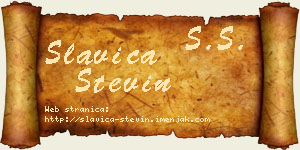 Slavica Stevin vizit kartica